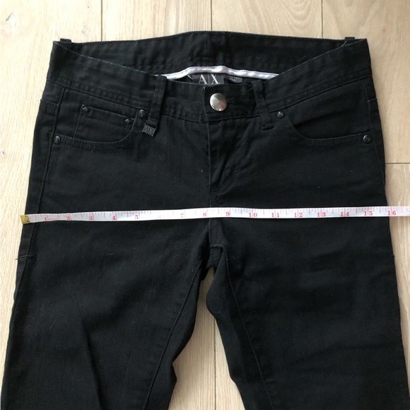 Armani Exchange Black Skinny Jeans Size 0 - Picture 6 of 12